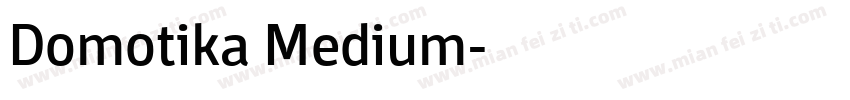 Domotika Medium字体转换